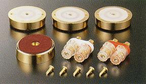 Gold-plated pure copper insulators and WBT speaker terminals